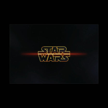 Star Wars Logo Rolled Poster — medium/large