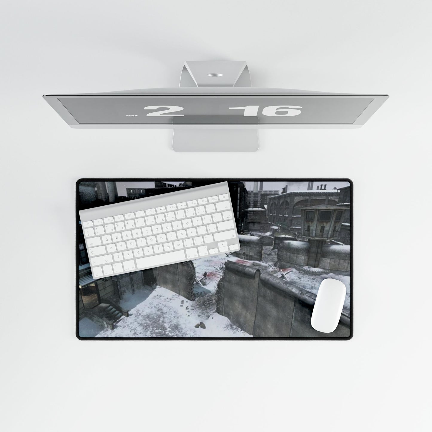Call of Duty insired Mpuse pads DLC map "BERLIN WALL" Winter Urban Landscape Desk Mat