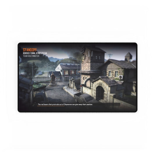 Call of Duty gaming Desk mat map-"STANDOFF"-Gaming Desk Mat - Perfect for Work & Play, Office Decor, Gamer Gift, Personalized Desk Accessories, Custom Mouse Pad