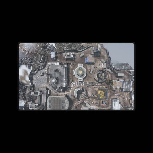 Custom Call of Duty Mouse pad DLC map "SILO" Aerial Snow Map Desk Mat — Gaming Mousepad with Winter City Map Design