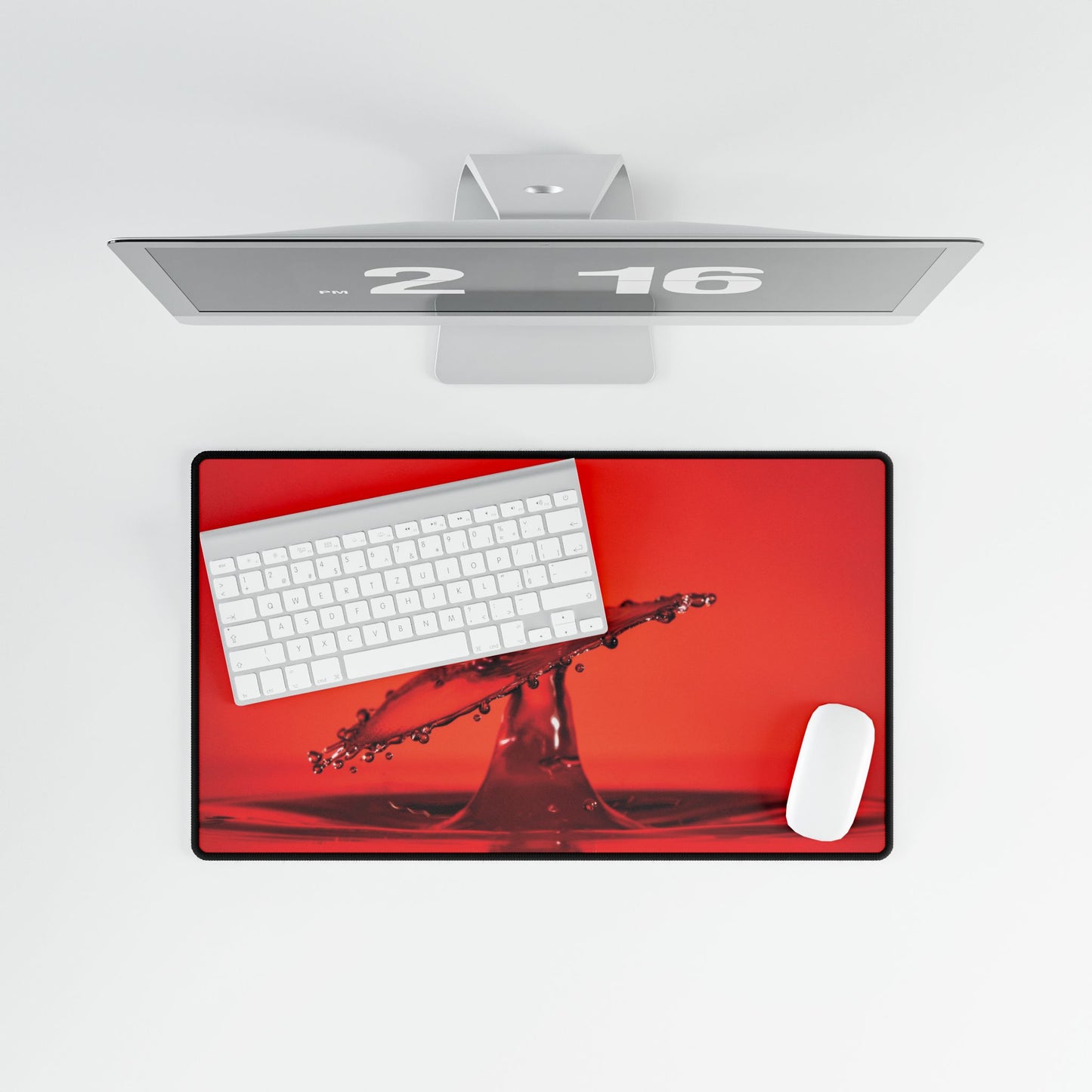 splashing red