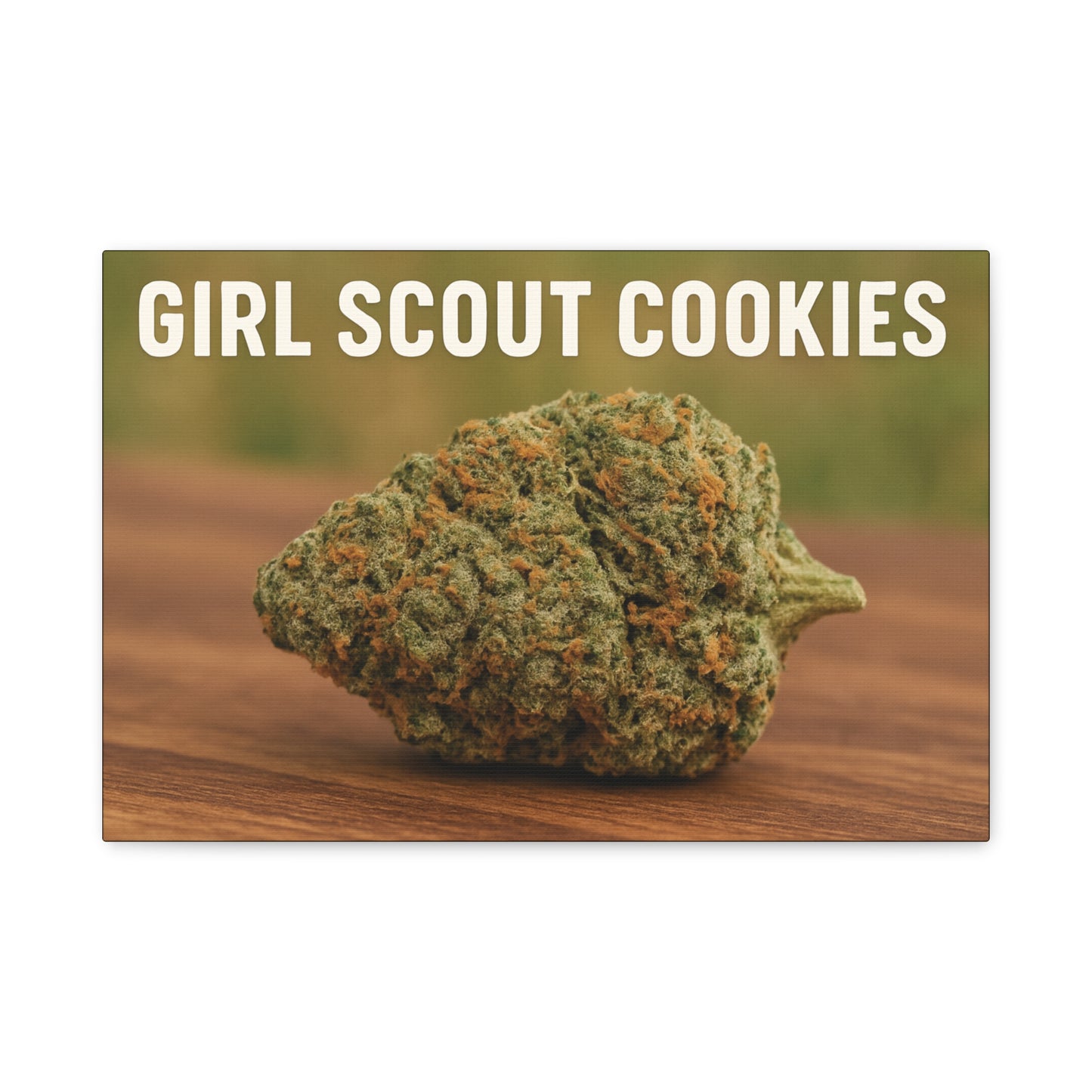 Canvas Print — "Girl Scout Cookies" Cannabis Bud Wall Art perfect gift for stoners