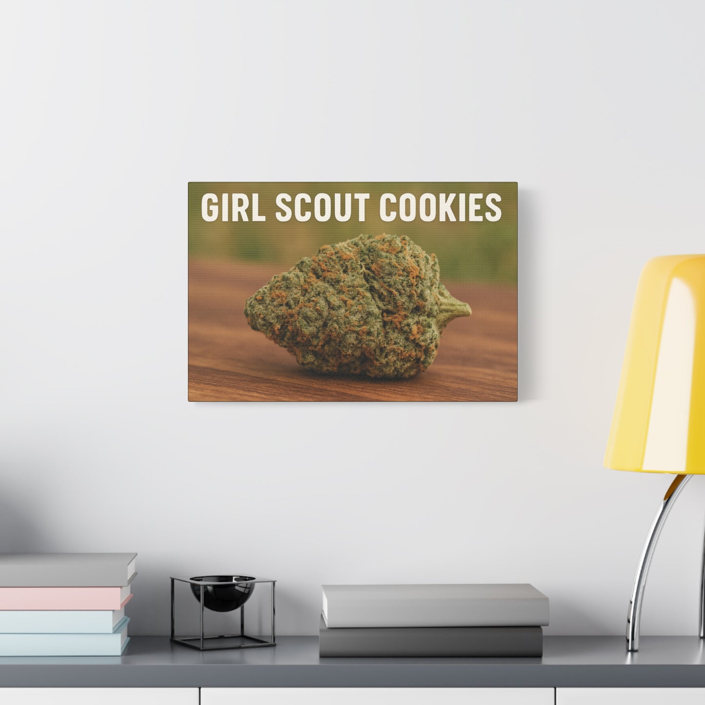 Canvas Print — "Girl Scout Cookies" Cannabis Bud Wall Art perfect gift for stoners