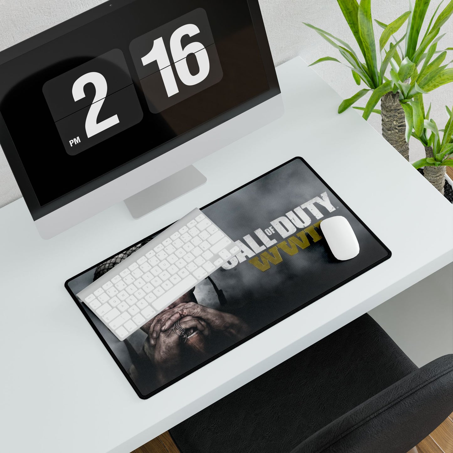 Call of Duty WWII Desk Mat, Gaming Mouse Pad, Battle-Themed Office Decor, Perfect Gift for Gamers, Desk Accessories for Men