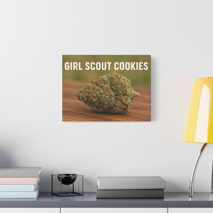 Canvas Print — "Girl Scout Cookies" Cannabis Bud Wall Art perfect gift for stoners
