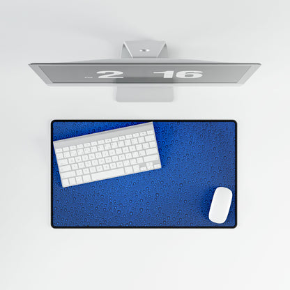 Blue Water Droplet Desk Mat — Large Gaming/Office Mouse Pad