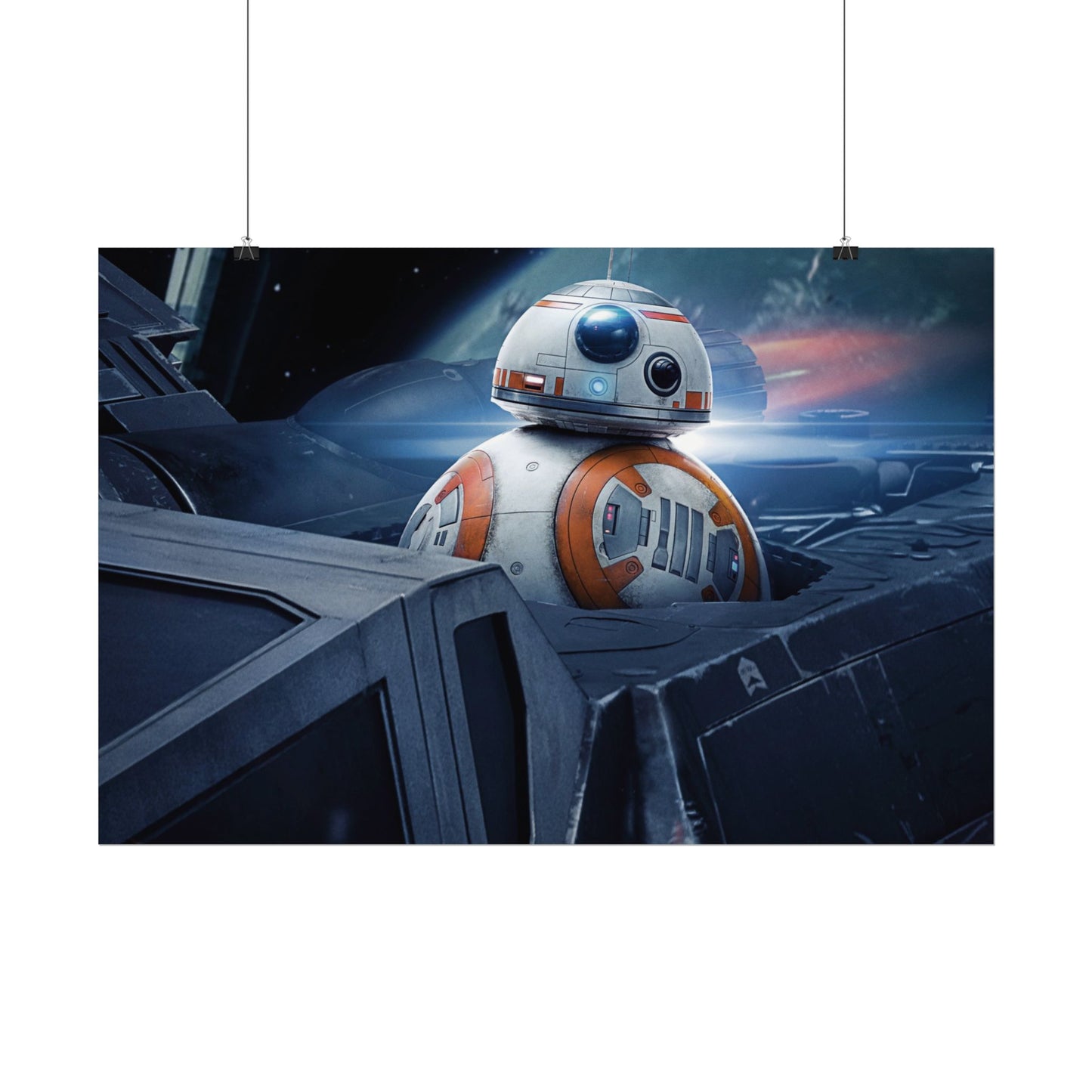 BB-8 Space Poster — StarWars themed wall poster medium/large