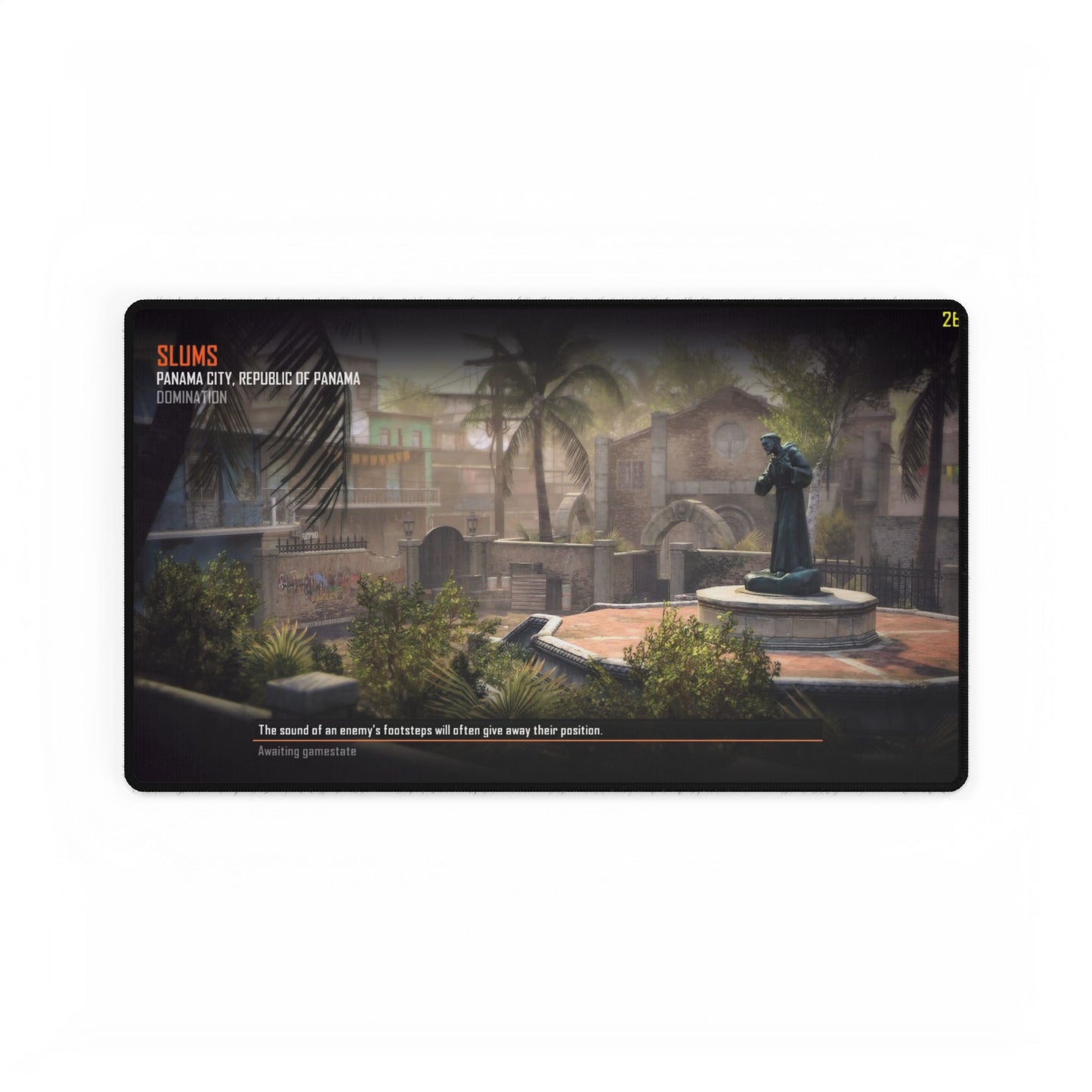 Call of Duty gaming Desk mat map-"SLUMS"-Premium Gaming Desk Mat - Stylish and Durable Mouse Pad for Gamers
