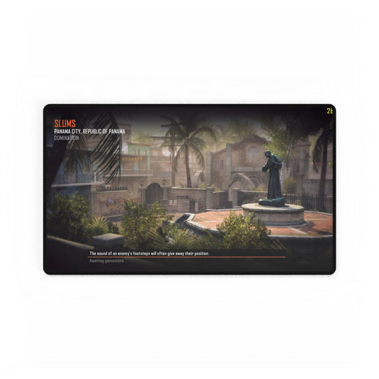 Call of Duty gaming Desk mat map-"SLUMS"-Premium Gaming Desk Mat - Stylish and Durable Mouse Pad for Gamers