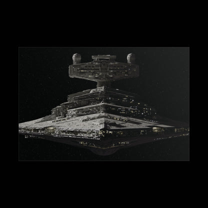 Imperial Star Destroyer Space Poster — StarWars Movie Wall Art (Rolled Poster)