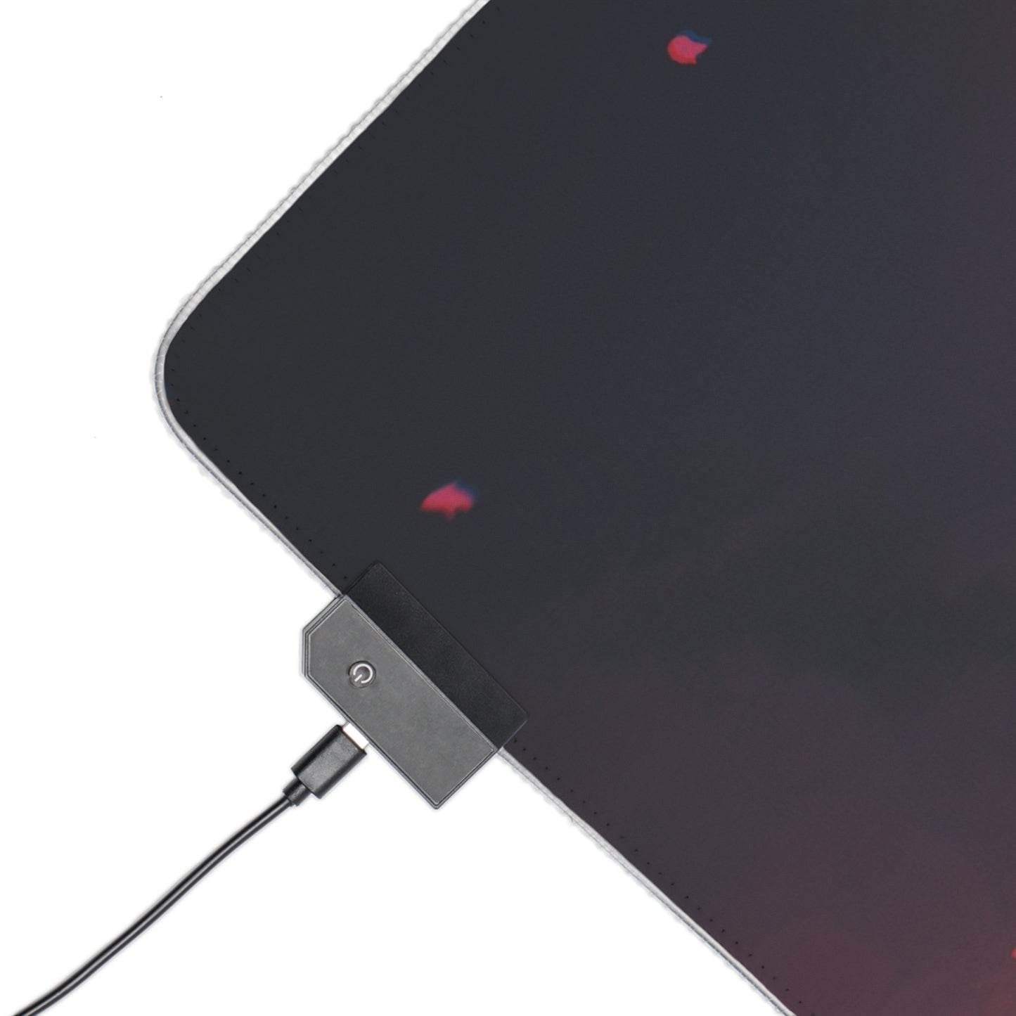 Anime LED Gaming Mouse Pad — Moonlit Swordscape RGB Desk Mat