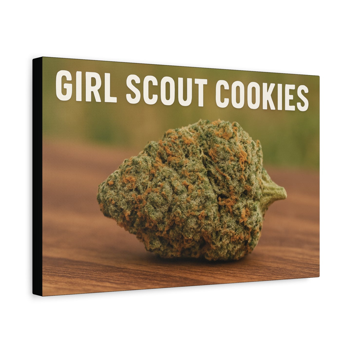 Canvas Print — "Girl Scout Cookies" Cannabis Bud Wall Art perfect gift for stoners