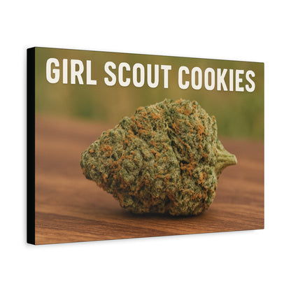 Canvas Print — "Girl Scout Cookies" Cannabis Bud Wall Art perfect gift for stoners