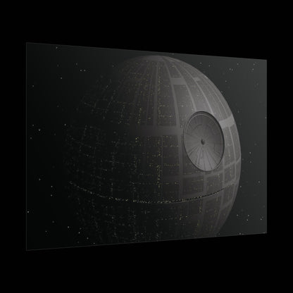 Death Star Space Poster — StarWars Movie Wall Art (Rolled Poster)