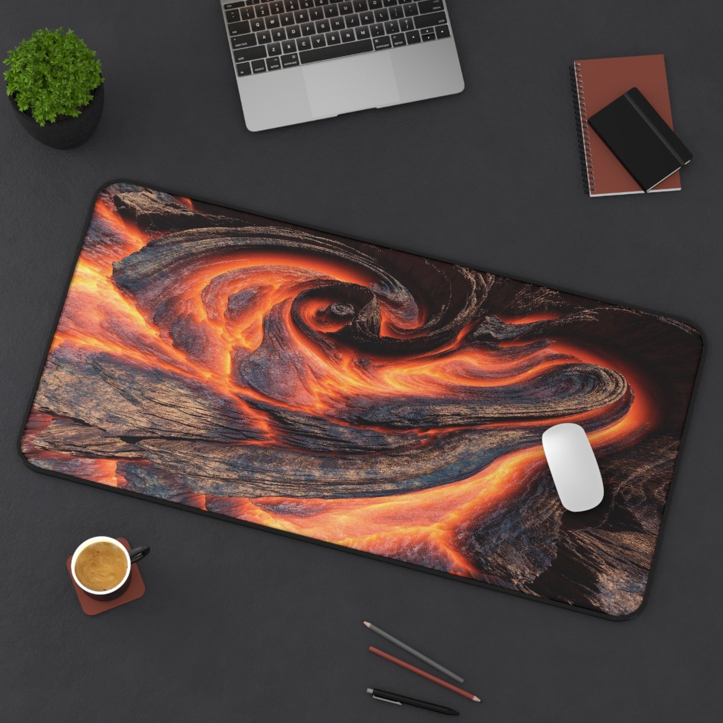 Lava Flow Desk Mat — The desk is lava Gaming Mousepad