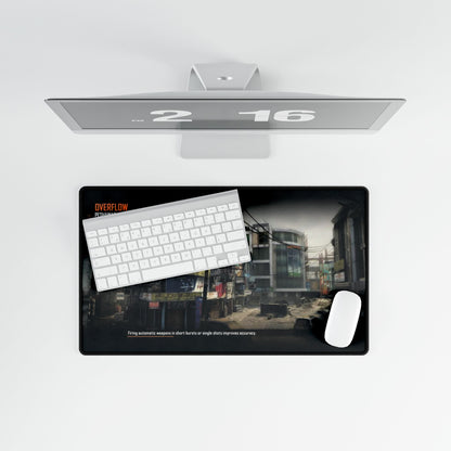 Call of Duty themed deskmats map - "OVERFLOW" - Stylish Work Surface for Gamers & Professionals
