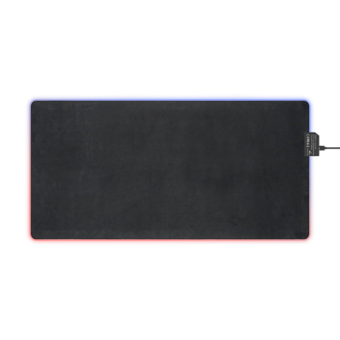 LED Gaming Mouse Pad — RGB Edge, Blue liquid Surface