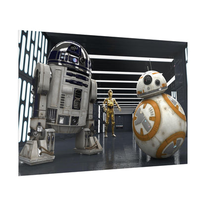 Star Droid Poster — R2-D2, BB-8 & C-3PO Star Wars Wall Art (Rolled Poster)
