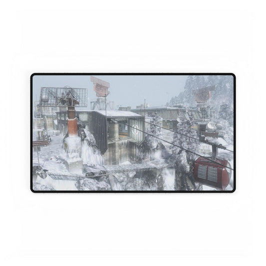 Call of Duty Themed mouse pad og map "SUMMIT" Snowy Mountain Desk Mat - Elegant Office Decor for Winter Lovers