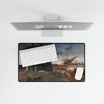 Call of Duty Themed mouse pad DLC map "DRIVE-IN" Post-Apocalyptic Retro Arcade Desk Mat — Galactic Wasteland Gaming Mouse Pad