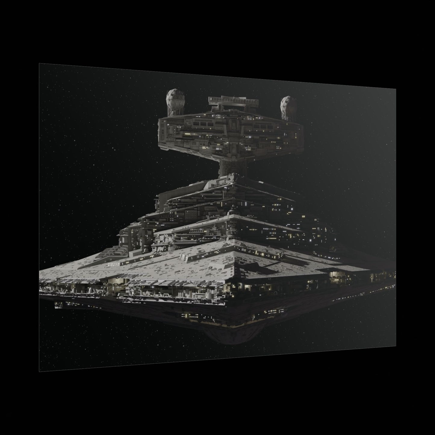 Imperial Star Destroyer Space Poster — StarWars Movie Wall Art (Rolled Poster)