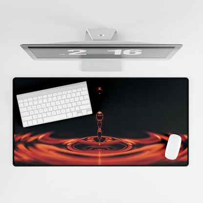 Red Liquid Desk Mat