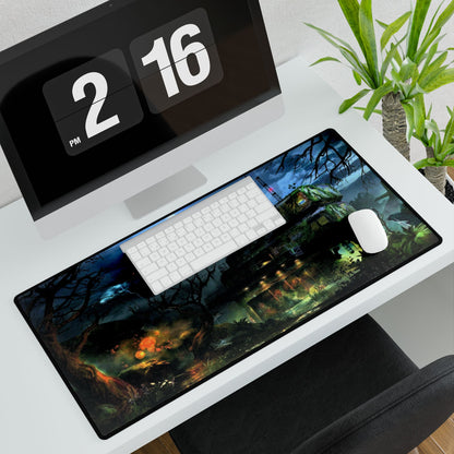 Call of Duty zombies themed Gaming Desk Mat —ZETSUBOU NO SHIMA" Zombies map  Haunted House Nightscape XL Keyboard Mouse Pad