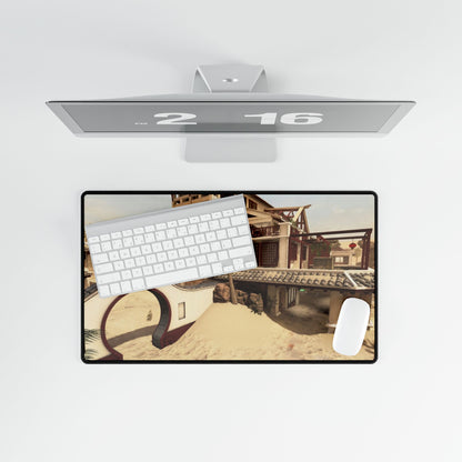 Call of Duty themed desk mat map "MIRAGE" Stylish Desk Mats for Gamers and Home Offices – Desert Oasis Design