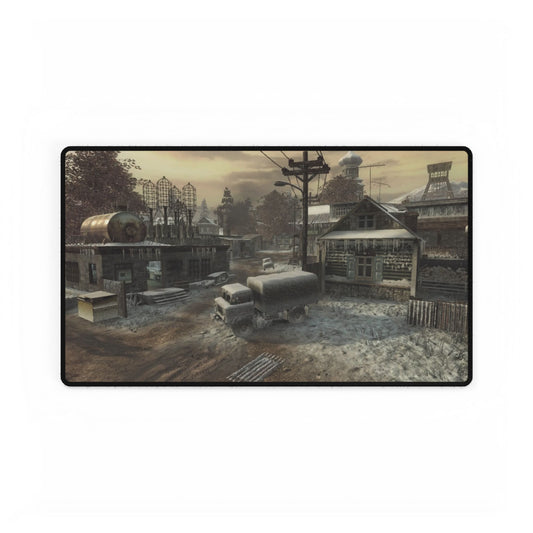 Call of Duty Inspired Landscape Desk Mat DLC map "STOCKPILE" for Home Office