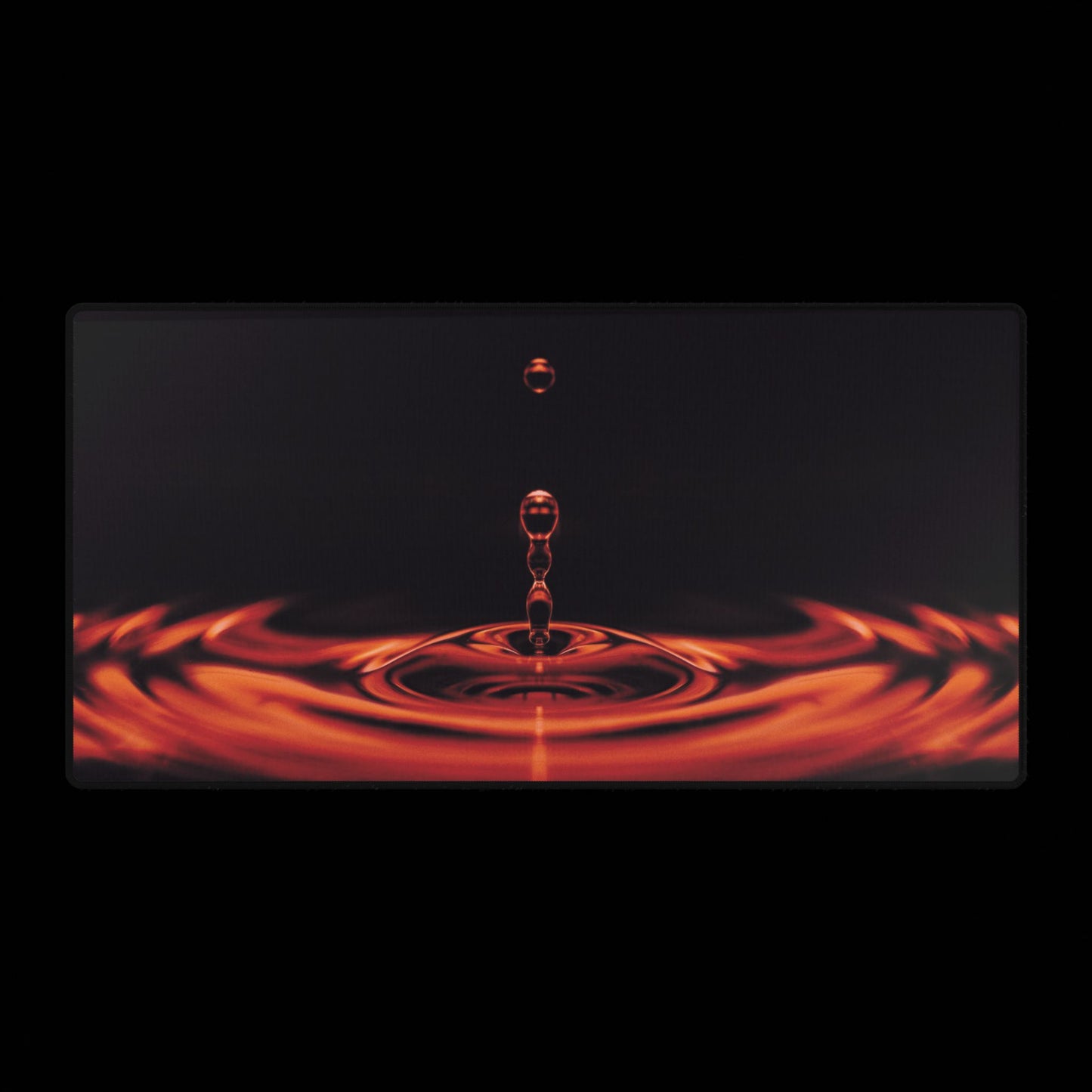 Red Liquid Desk Mat