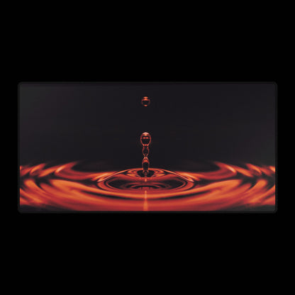Red Liquid Desk Mat
