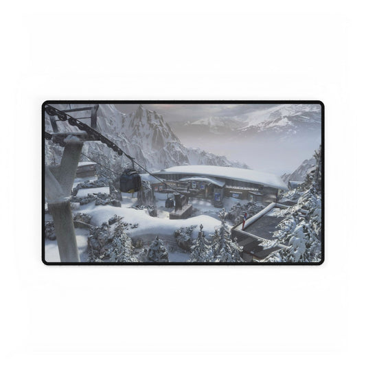 Call of Duty themed desk mat dlc map "downhill" Scenic Winter Desk Mat - Perfect for Gamers & Home Offices