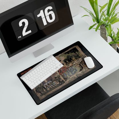 Call of duty black ops 1 zombies themed "KINO DER TOTEN" Desk Mat — Retro Military Gaming Mouse Pad