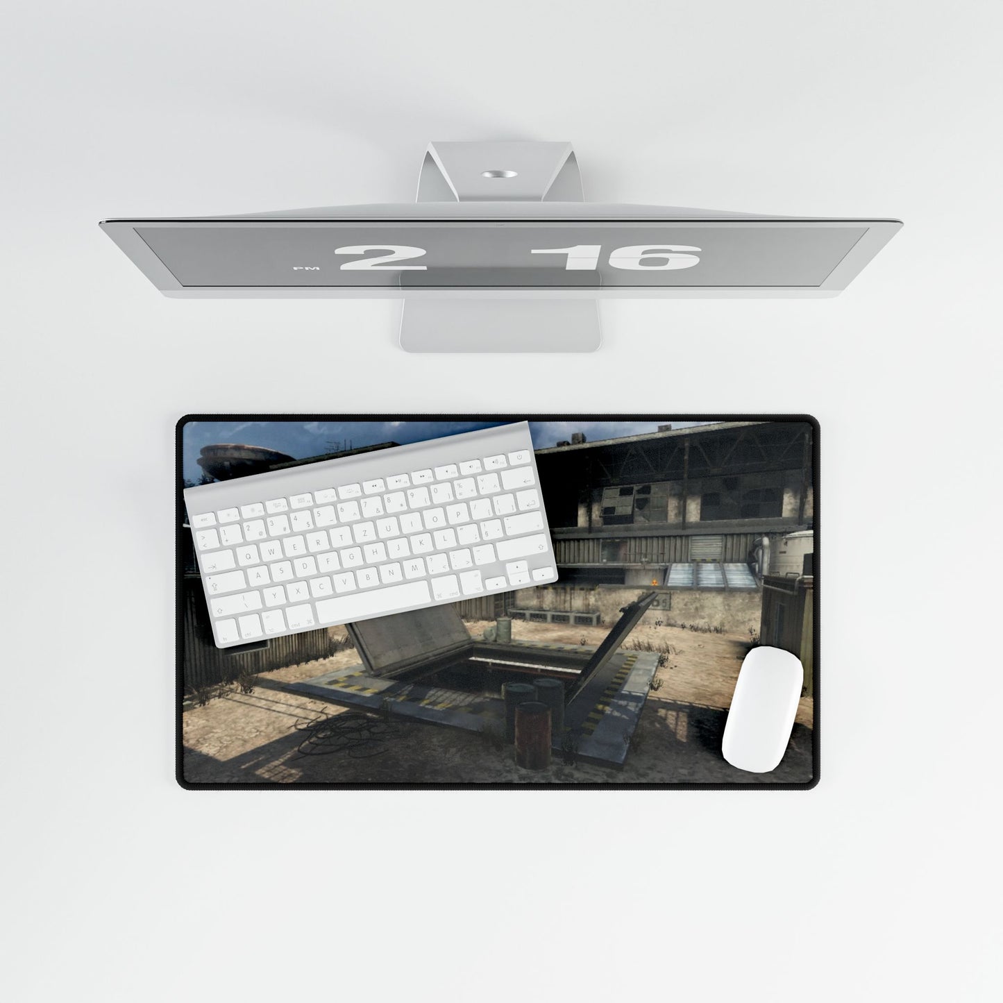 Custom made Call of Duty black ops 1 Desk Mat map "RADIATION"  — Rustic Military Gaming Mouse Pad