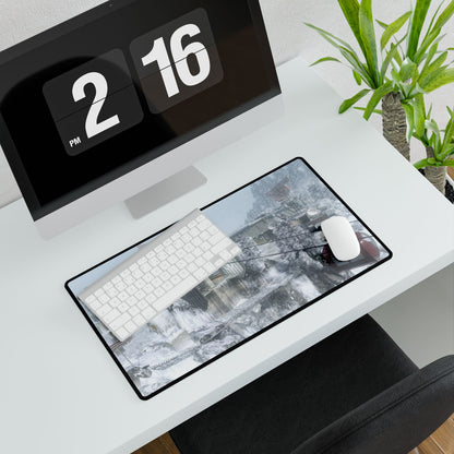 Call of Duty Themed mouse pad og map "SUMMIT" Snowy Mountain Desk Mat - Elegant Office Decor for Winter Lovers