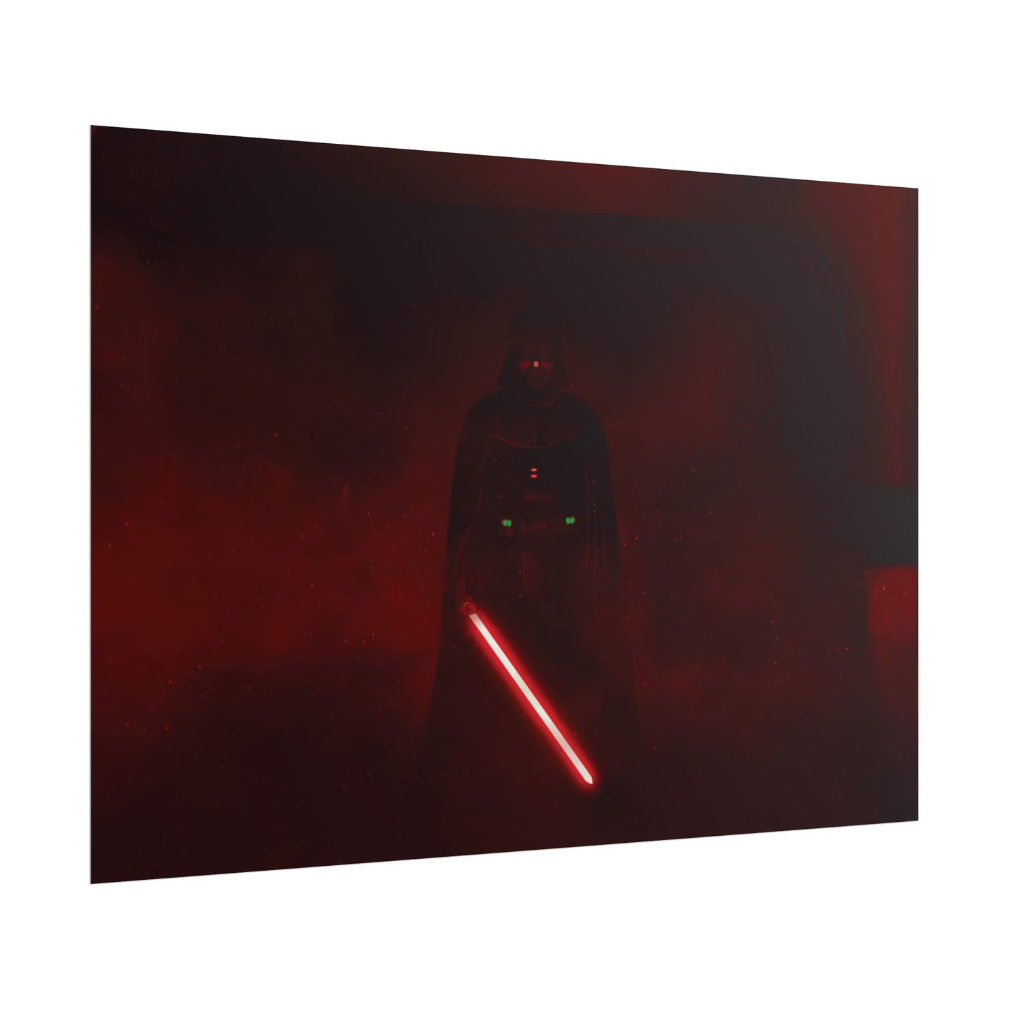Dark Sith Knight Rolled Poster – Red Star wars themed
