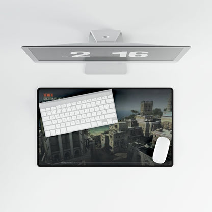Call of Duty gaming Desk mat map-"YEMEN"- Landscape Desk Mat, Gaming Desk Pad, Office Mat, Decorative Mouse Pad, Unique Desk Accessories