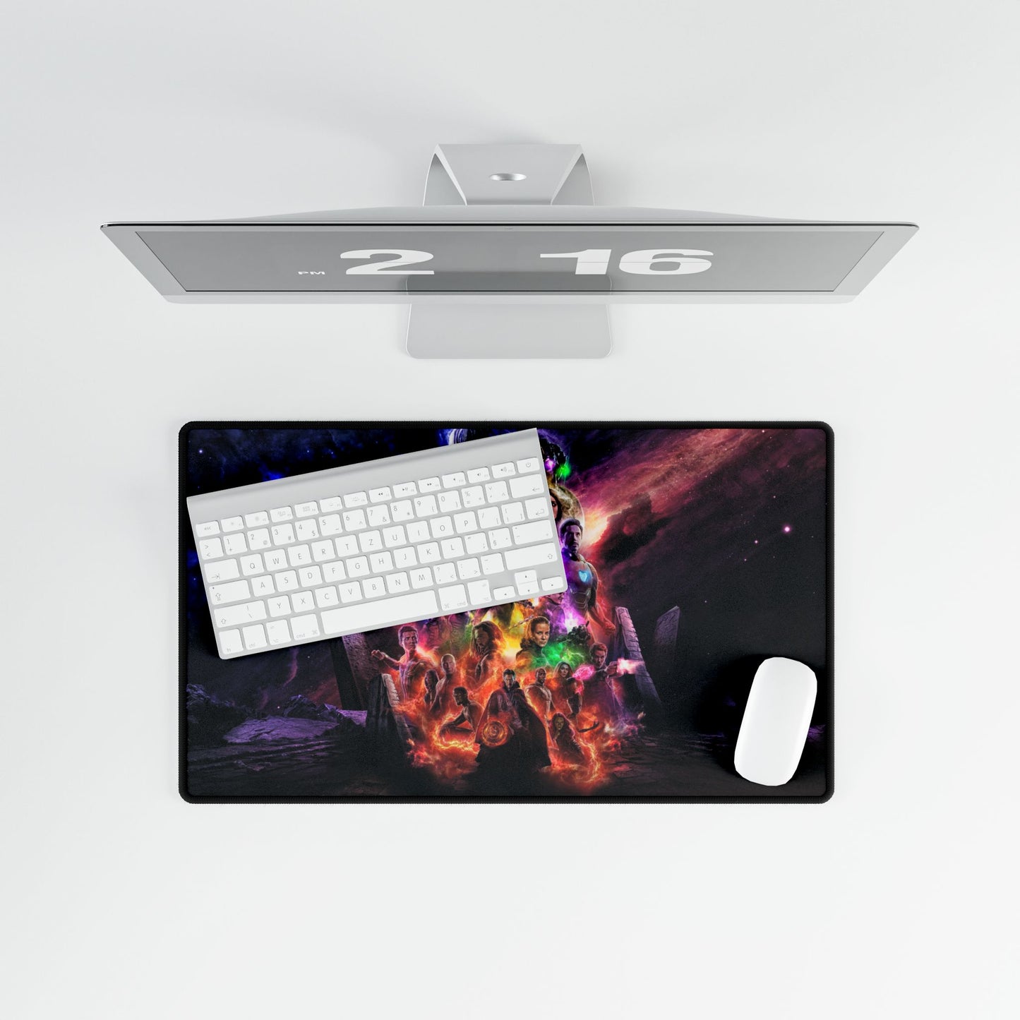 Marvel Heroes/villian Gaming Desk Mat — Epic Space Battle Mousepad