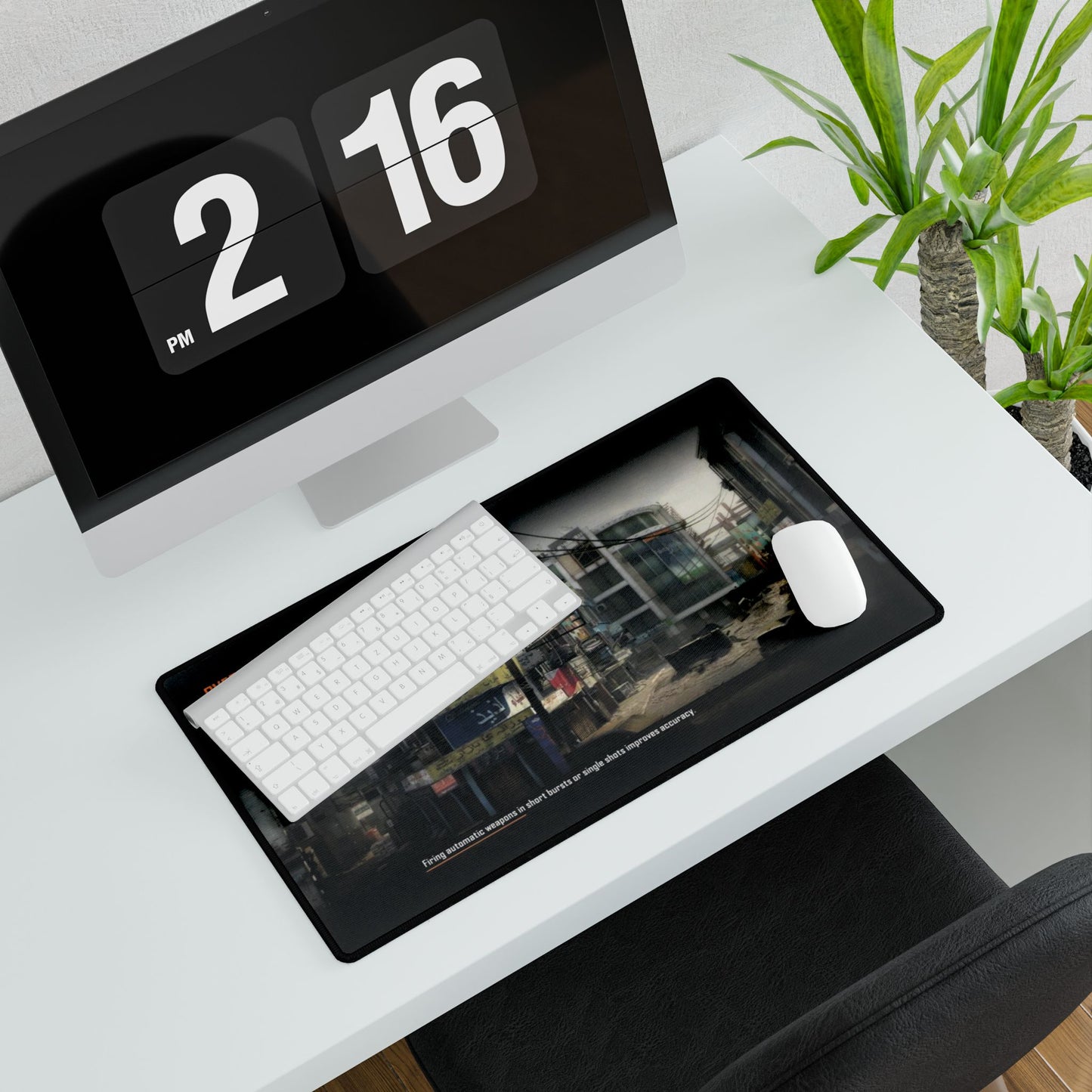 Call of Duty themed deskmats map - "OVERFLOW" - Stylish Work Surface for Gamers & Professionals