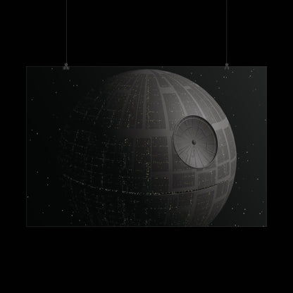Death Star Space Poster — StarWars Movie Wall Art (Rolled Poster)