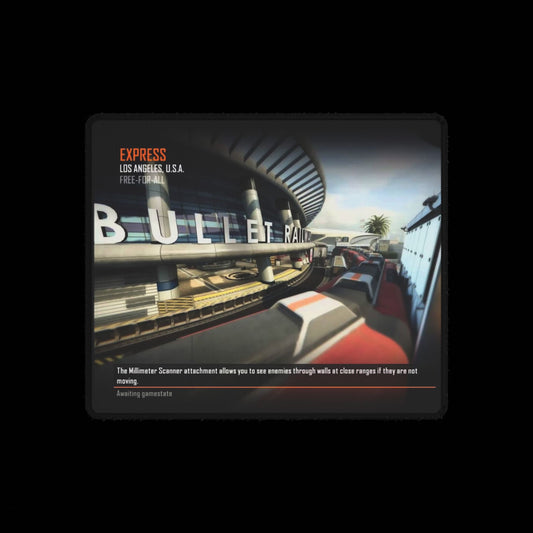 Call of Duty themed Desk Mat map "EXPRESS" - Custom Office Decor, Creative Workspace Accessory, Ideal Gift for Gamers, Stylish Desk Organizer