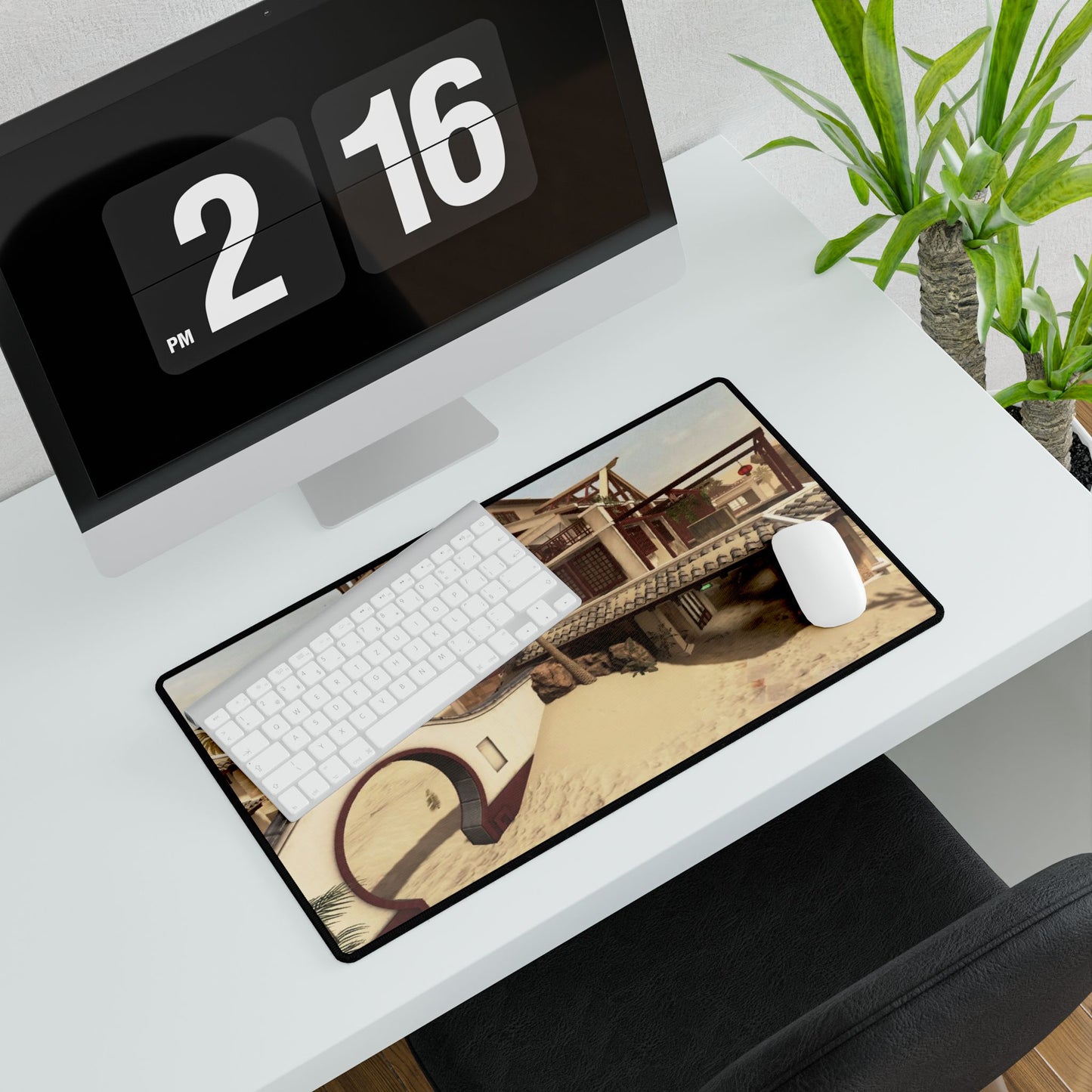 Call of Duty themed desk mat map "MIRAGE" Stylish Desk Mats for Gamers and Home Offices – Desert Oasis Design