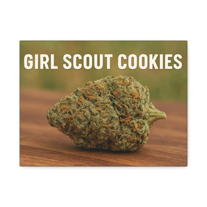 Canvas Print — "Girl Scout Cookies" Cannabis Bud Wall Art perfect gift for stoners