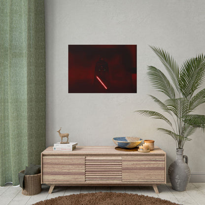 Dark Sith Knight Rolled Poster – Red Star wars themed