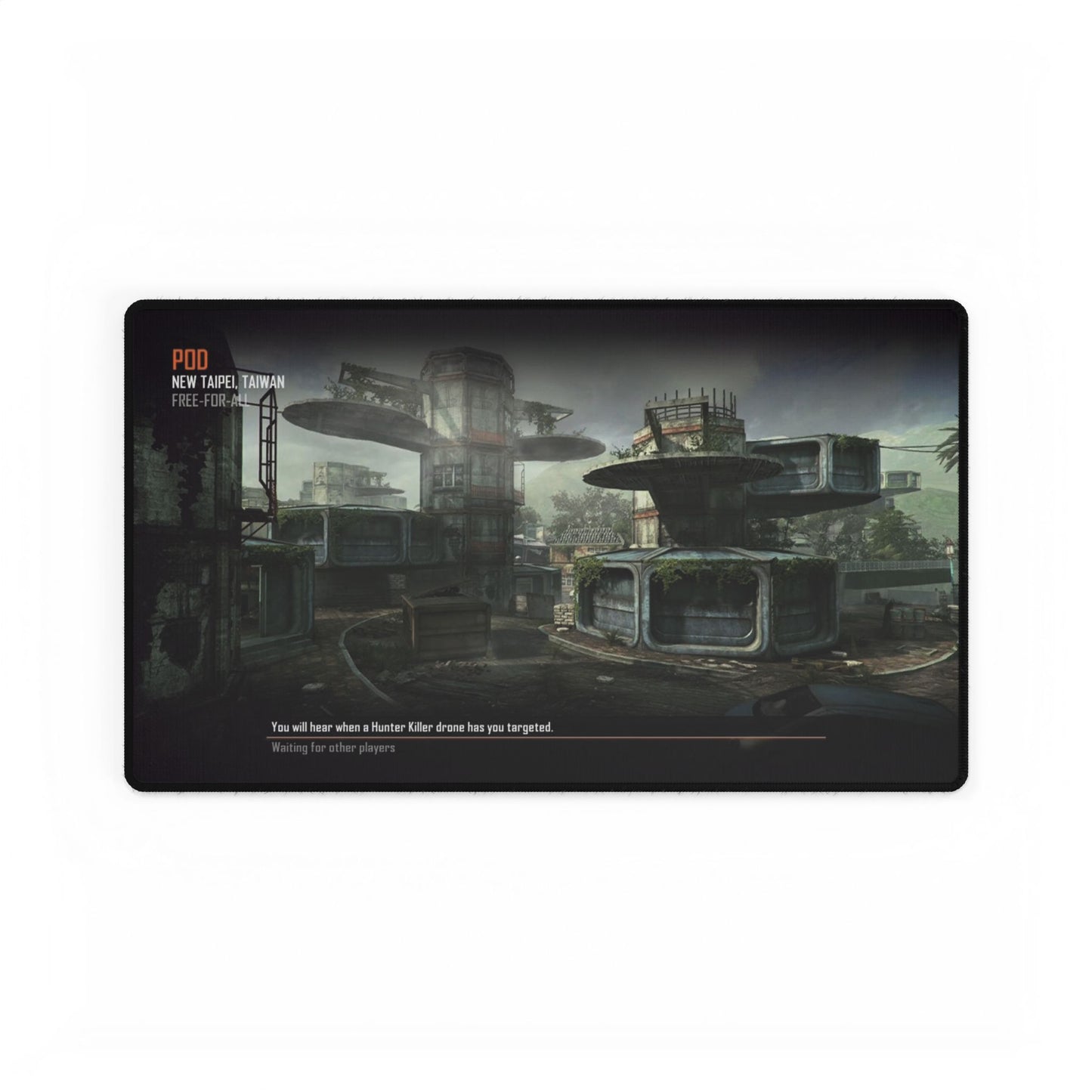 Call of Duty Gaming Desk Mat custom DLC mouse pad featuring "POD" from black ops 2 - Futuristic Landscape Design