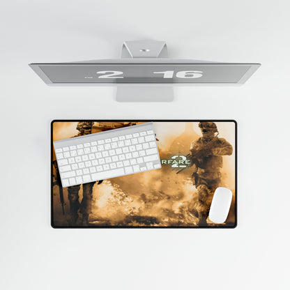Modern Warfare II Gaming Desk Mat — Call of Duty Soldiers Battlefield Design for gamers and office workers
