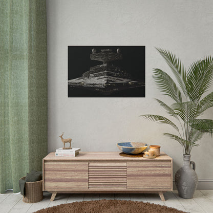 Imperial Star Destroyer Space Poster — StarWars Movie Wall Art (Rolled Poster)