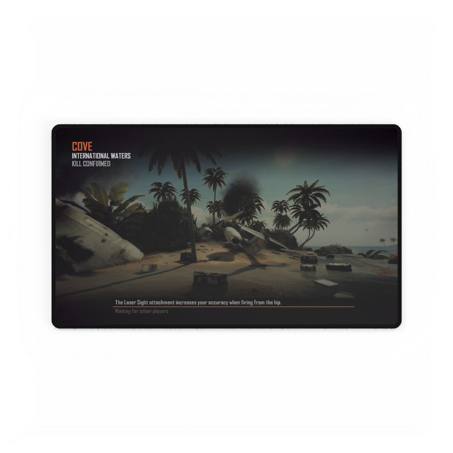 Call of Duty themed desk mats DLC map "COVE" Tropical Escape Desk Mat | Coastal Vibes for Home Office or Gaming