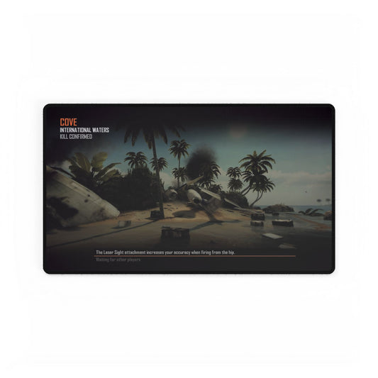 Call of Duty themed desk mats DLC map "COVE" Tropical Escape Desk Mat | Coastal Vibes for Home Office or Gaming