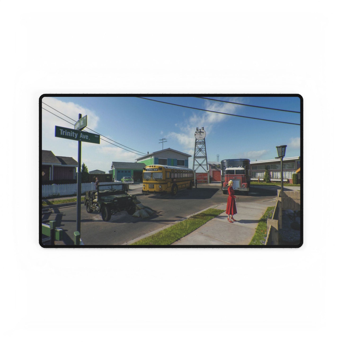 Call of Duty Black ops 1 Original "NUKETOWN" map Artistic Desk Mat with Scenic Design